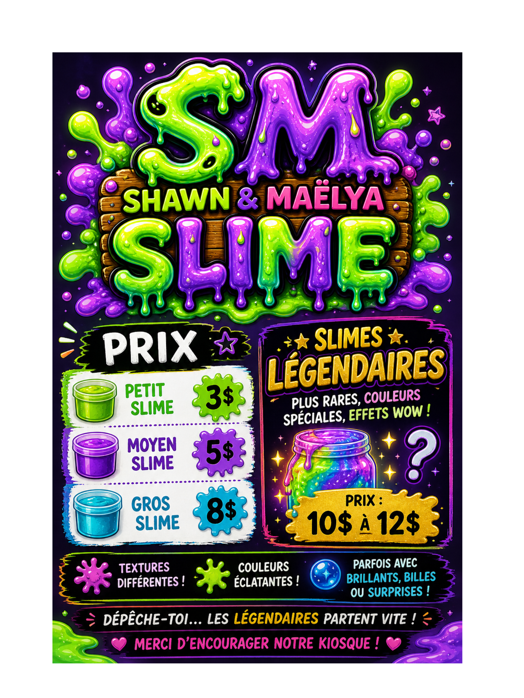 Les Slimes de Shawn & Maëlya 💚🖤