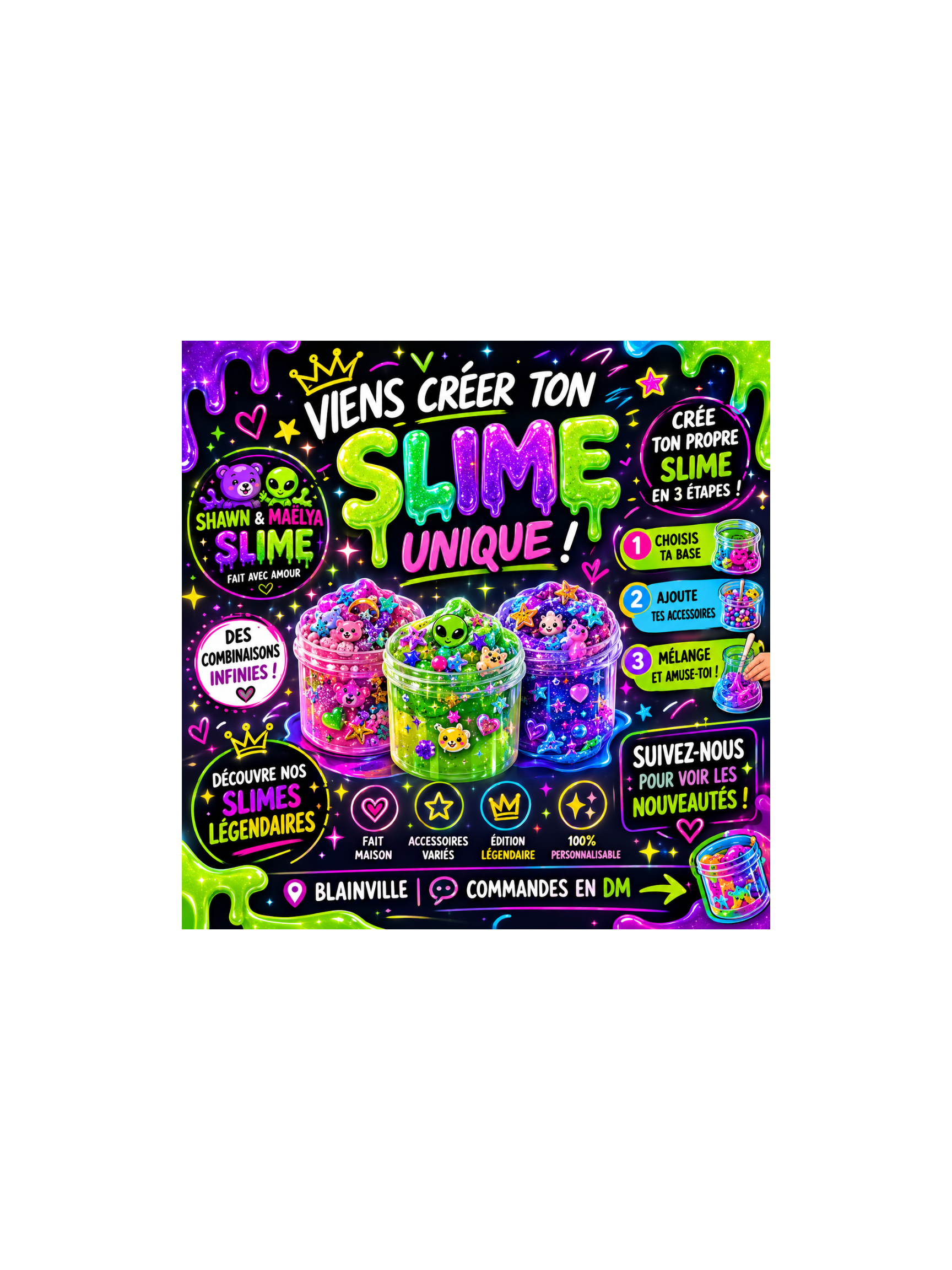 Les Slimes de Shawn & Maëlya 💚🖤