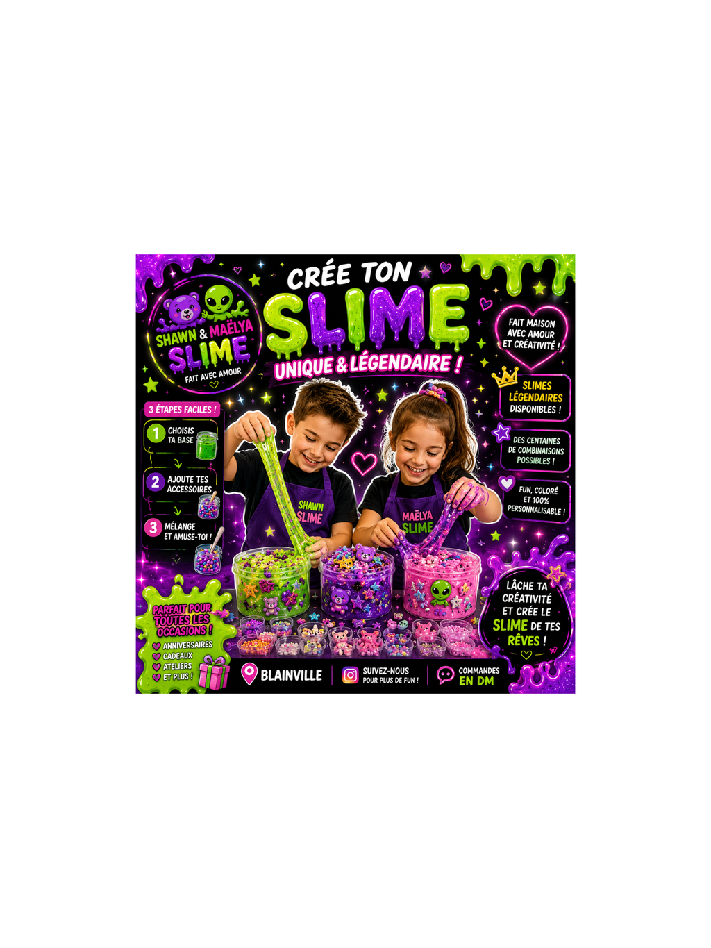 Les Slimes de Shawn & Maëlya 💚🖤