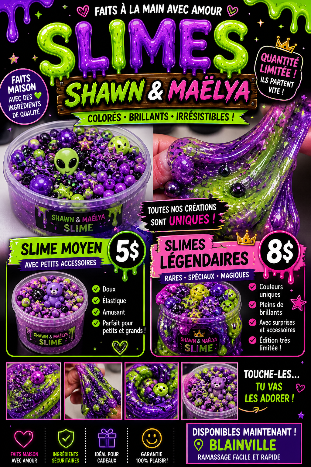 Les Slimes de Shawn & Maëlya 💚🖤