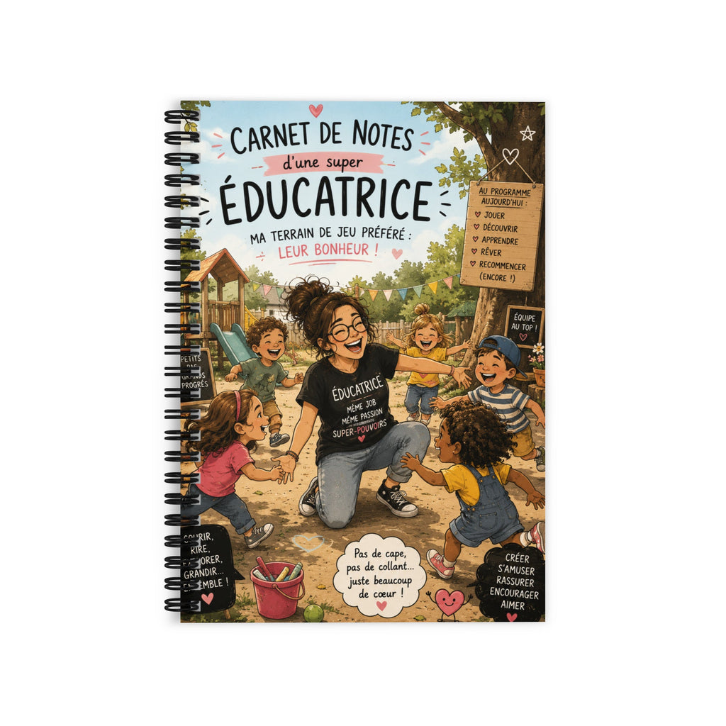 Éducatrice et terrain de jeu